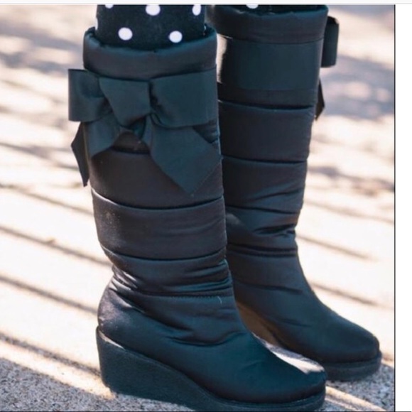 kate spade Shoes - Kate Spade • CAGNEY Nylon Quilted Wedge Boots